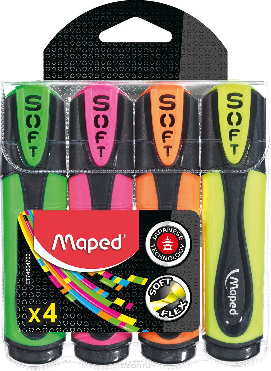 Maped   Fluo Pep'S Ultra Soft 4 