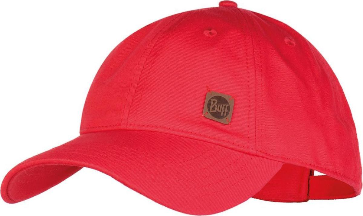  Buff Baseball Cap Solid Solid Red, : . 117197.425.10.  